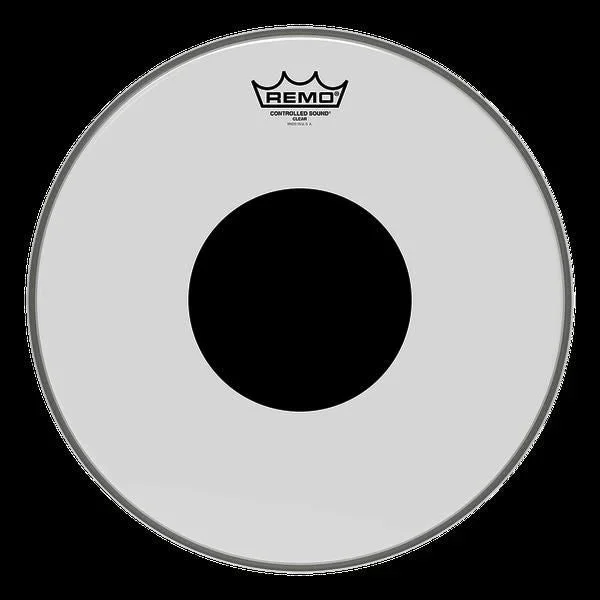 Remo Controlled Sound Clear Black Dot 24 Inch Bass Drumhead