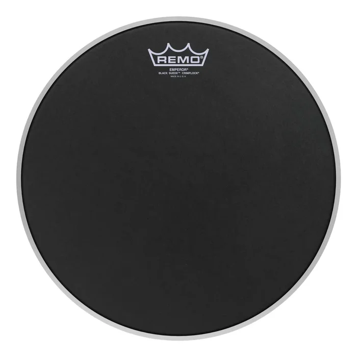 Remo Emperor Black Suede Crimplock Tenor Drumhead 13″