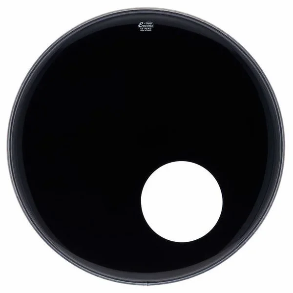 Remo Encore 22″ Amba. Ebony BD hole