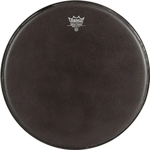 Remo ES0810MP Black Suede Emperor Crimplock Marching Tenor Drum Head, 10-Inch
