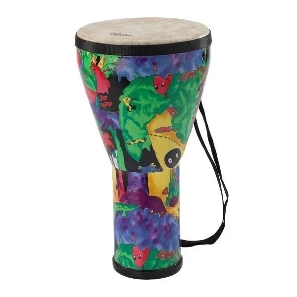 REMO KD-0608-01 Kids Percussion 8 Inch Djembe Drum Rainforest Design