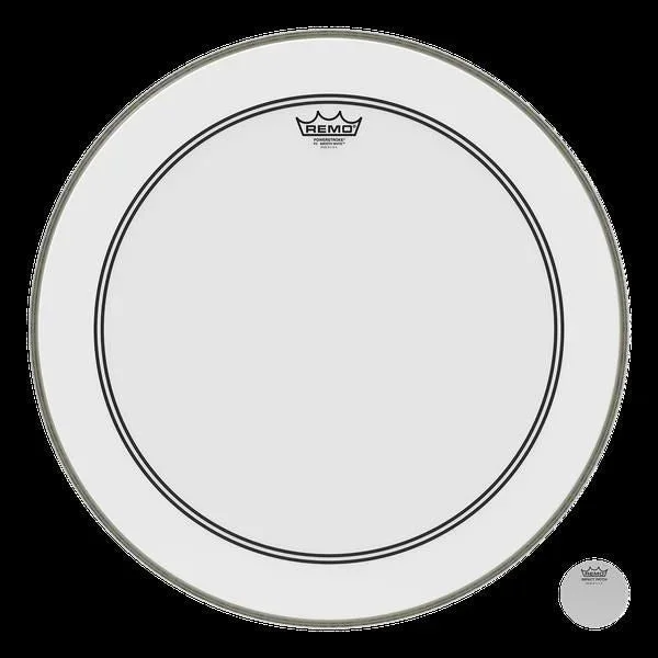 Remo Powerstroke 3 Smooth White 24 Inch Bass Drumhead