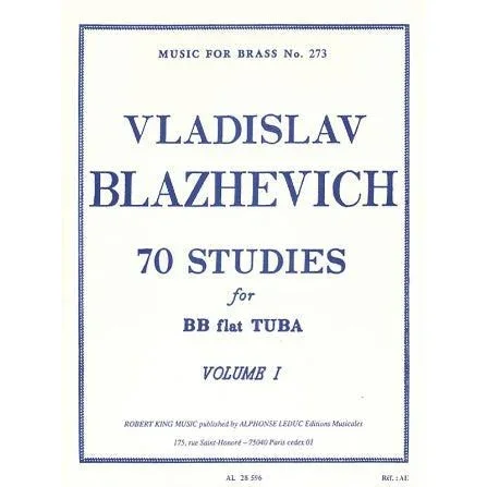 Rey Blazhevich, 70 estudios para tuba en Si bemol – Volumen I Vladislav Blazhevich
