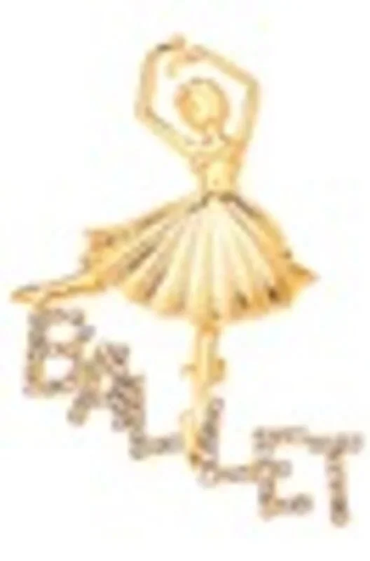 Rhinestone Brooch Dancer W/ Ballet