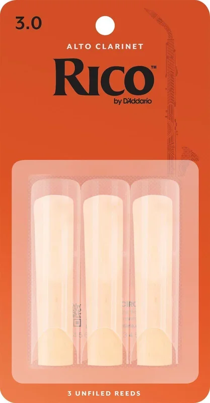 Rico by D’Addario Alto Clarinet Reeds, Strength 3, 3-pack