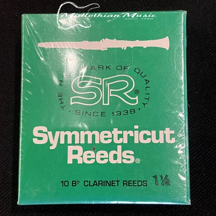Rico Symmetricut Reeds – 10 Bb Clarinet Reeds – Size 1.5 – New Old Stock!