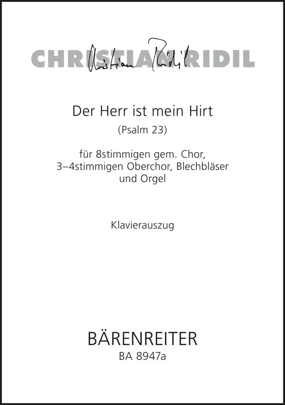 Ridil: Der Herr ist mein Hirt