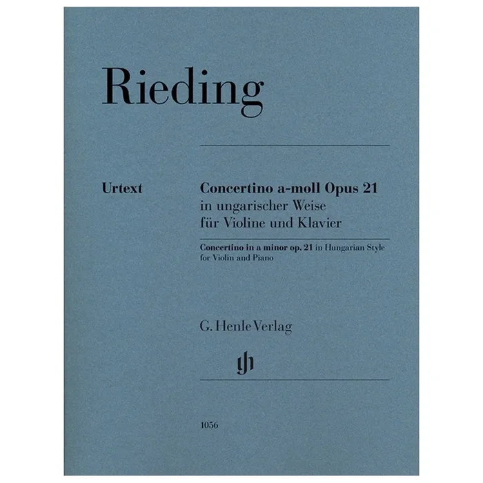 Rieding, Oskar – Concertino in a minor op. 21