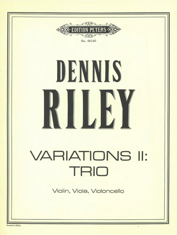 Riley: Variations II – Trio