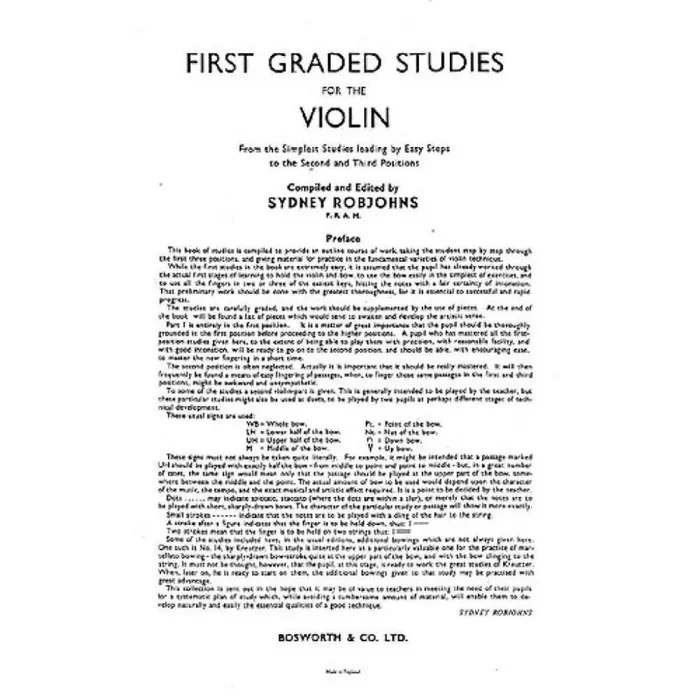 Robjohns, S Five Graded Studies
