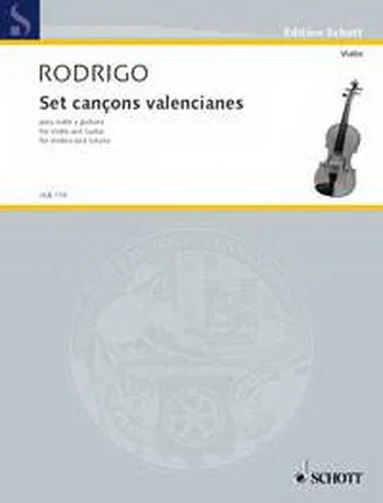 Rodrigo : Set Canons Valencianes: Violin and Guitar