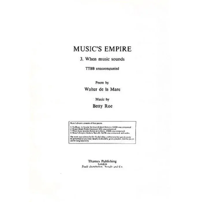 Roe, Betty – When Music Sounds