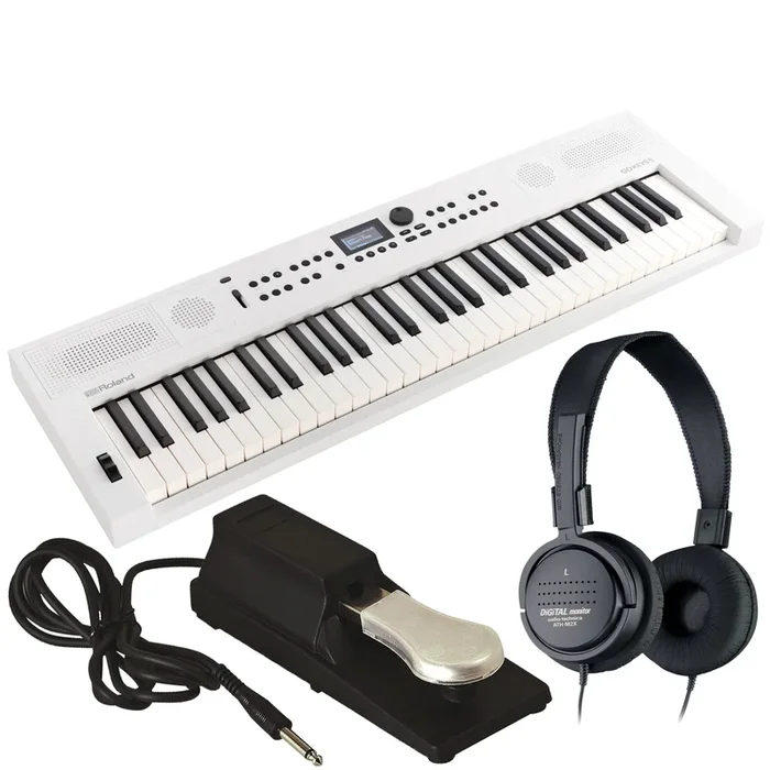 Roland GoKeys 5 Music Creation Keyboard – White BONUS PAK