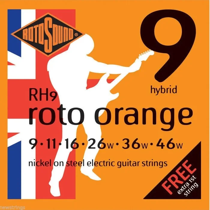 Rotosound Orange 9-46 Electric Guitar Strings – RH9