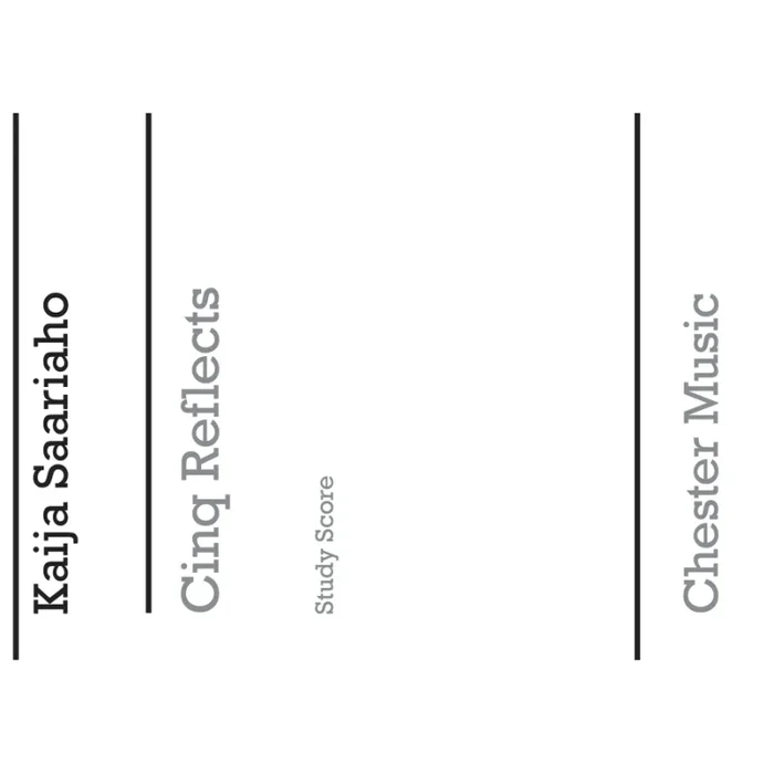 Saariaho, Kaija – Cinq Reflets