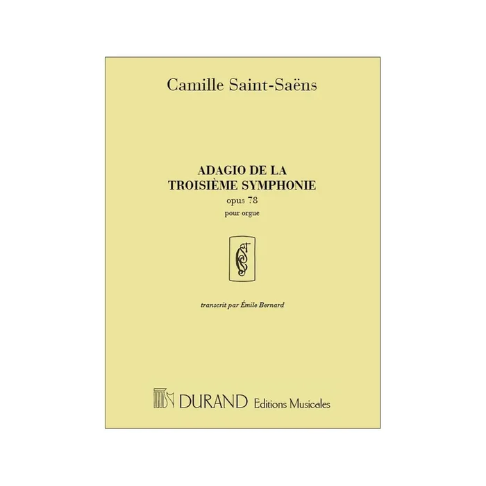 Saint-Saëns, Camille – Adagio Op. 78 – Organ Solo
