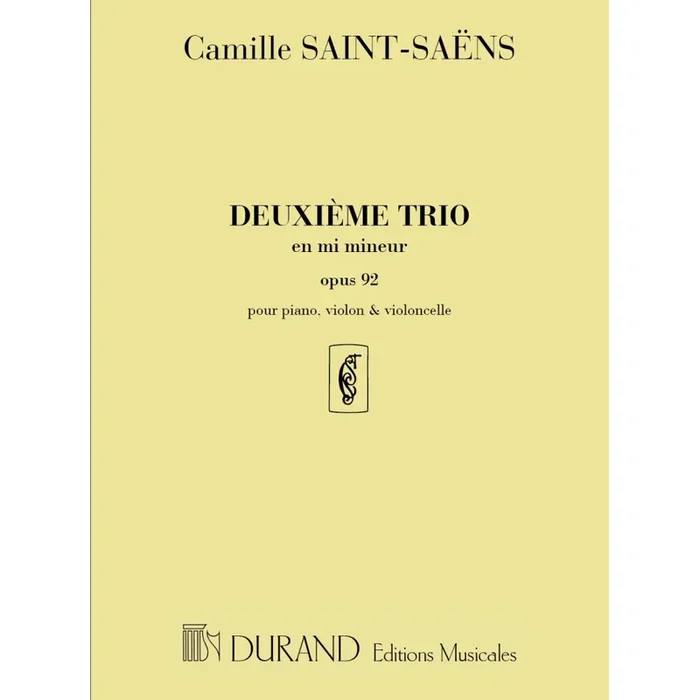Saint-Saëns, Camille – Deuxieme Trio en Mi Mineur opus 92