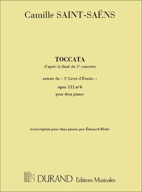 Saint-Saëns, Camille – Toccata Op 111 N 6 2 Pianos