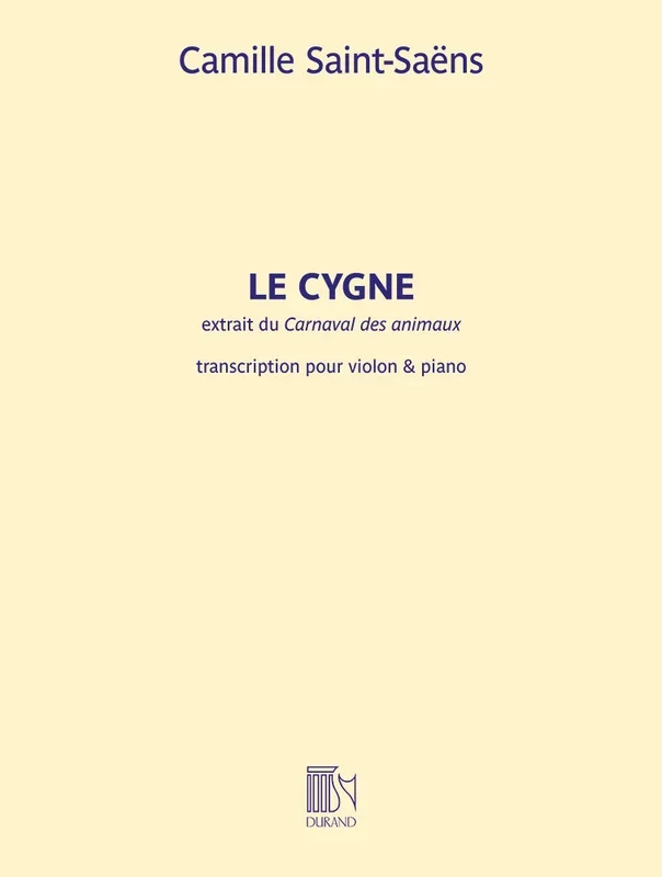 Saint-Saëns: Le Cygne (The Swan) (arr. for violin & piano)