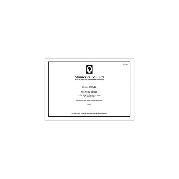 Samuel, Rhian – Nantcol Songs for Medium/High Voice and Harp Ensemble