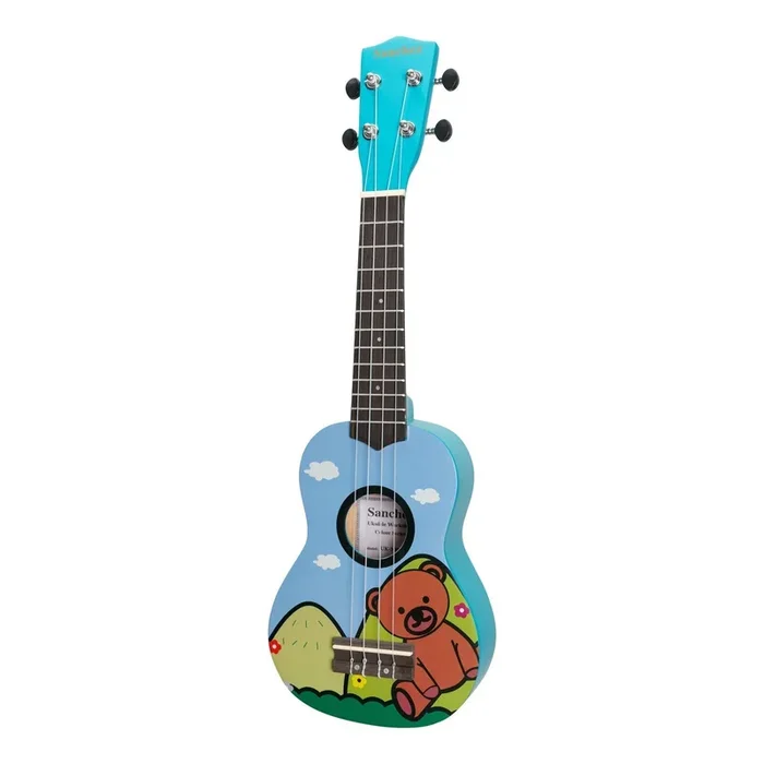 Sanchez ‘Friendly Folk’ Soprano Ukulele (Blue/Bear)