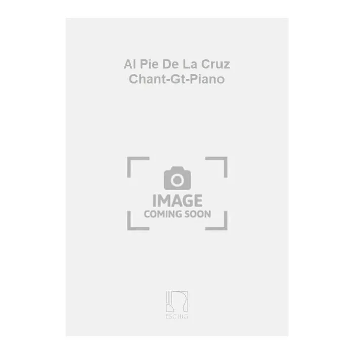 Sanchez, Blas – Al Pie De La Cruz Chant-Gt-Piano