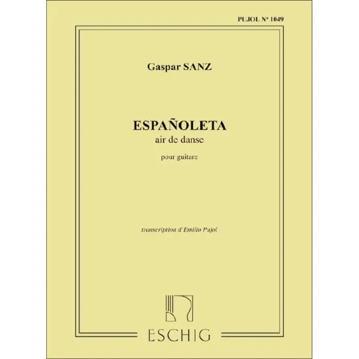 Sanz, Gaspar – Espanoleta (Pujol 1049) Guitare