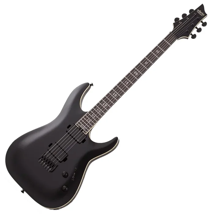 Schecter C 1 SLS Evil Twin Electric Guitar in Satin Black – 1347SHC