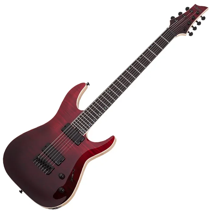 Schecter C 7 SLS Elite 7 String Electric Guitar in Bloodburst – 1372SHC