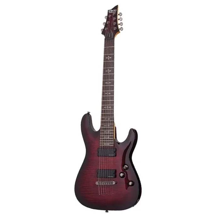 Schecter Demon-7 Crimson Red Burst
