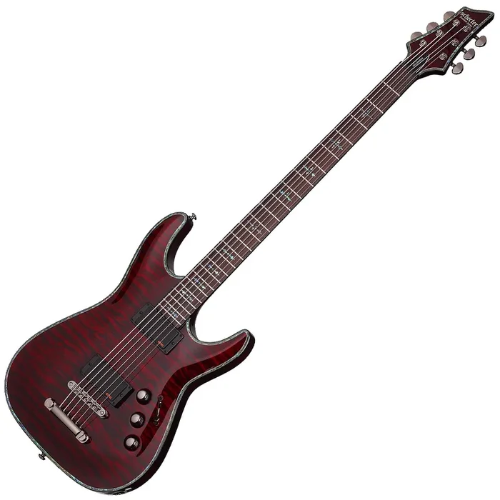 Schecter Hellraiser C VI Baritone Electric Guitar in Black Cherry – 184SHC