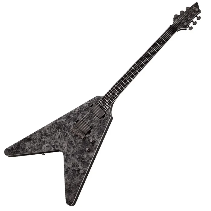 Schecter Juan Of The Dead V 1 Electric Guitar in Satin Black Reign – 914SHC