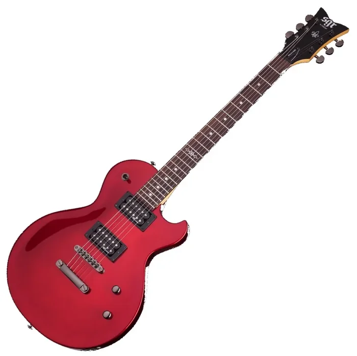 Schecter Solo II SGR Electric Guitar by Schecter Metallic Red – 3843SHC