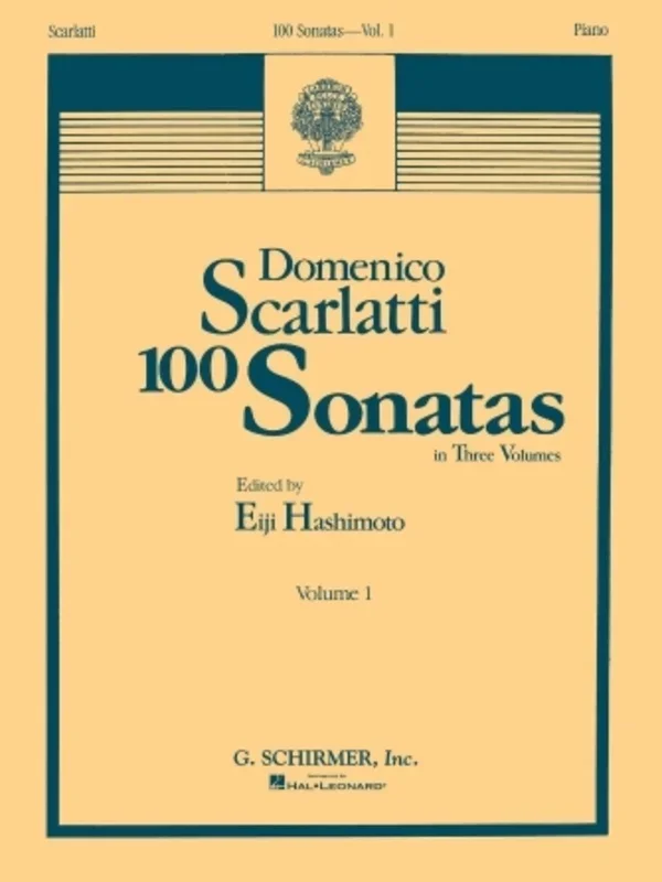 Schirmer – Scarlatti – 100 Sonatas Vol 1 Ed Hashimoto