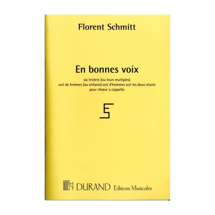 Schmitt, Florent – En Bonnes Voix, opus 91