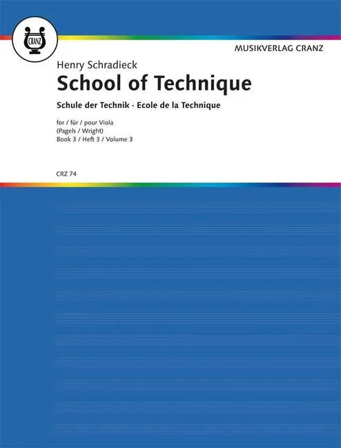 Schradieck, Henry : Schradieck, Henry : School of Viola Technique, Übungen in verschiedenen Bogenführungen – viola – S