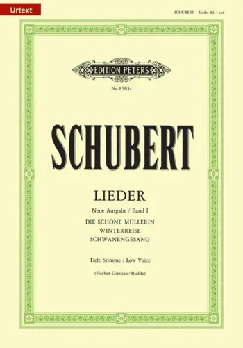 Schubert : Lieder (Songs) Vol.1 Low Voice & Piano (Peters)