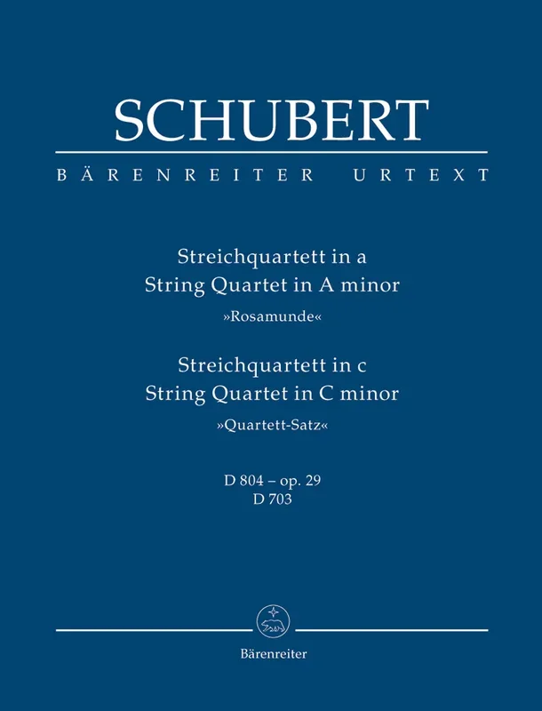 Schubert: String Quartets A & C – Study Score