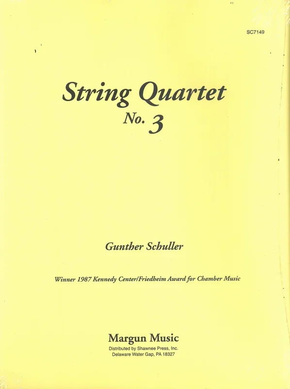 Schuller: String Quartet No. 3