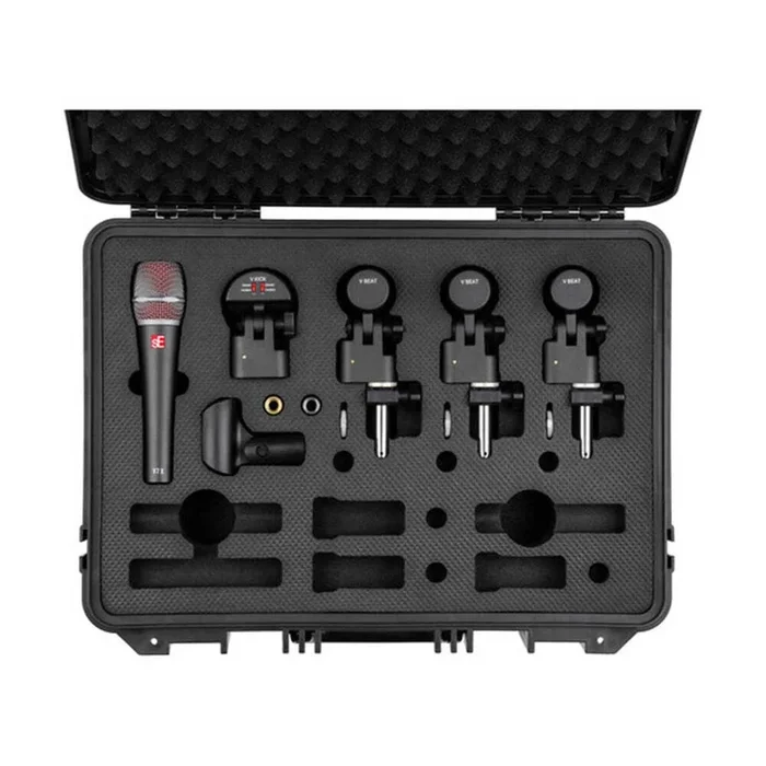 sE Electronics Venue V PACK Drum Mic Kit (V Kick, 2xV Beats, 2xV Clamps, V7X)