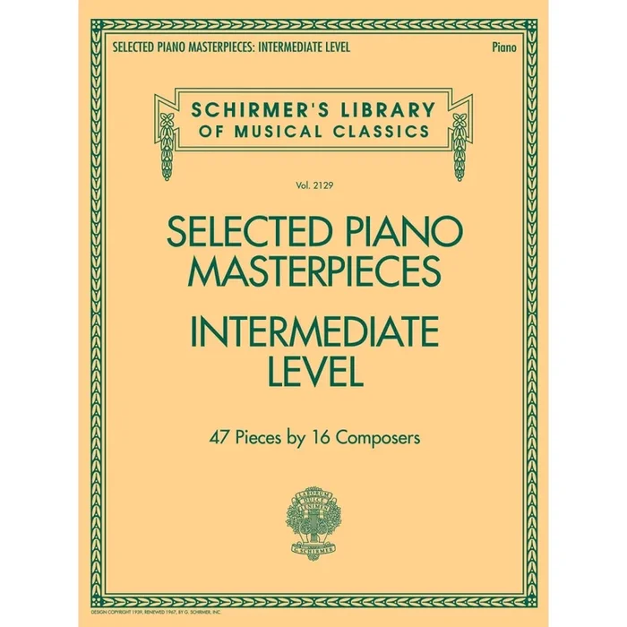 Selected Piano Masterpieces – Intermediate Level