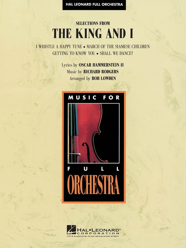 Selections from The King and I: HL Full Orchestra