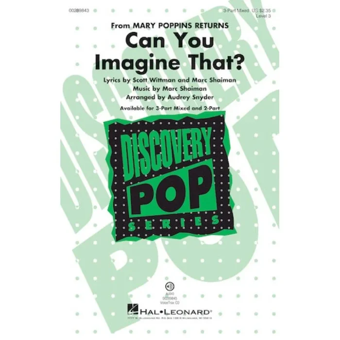 Shaiman & Wittman – Can You Imagine That? (from Mary Poppins Returns)