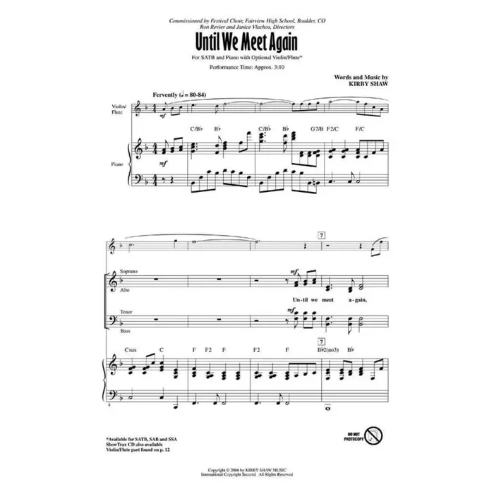 Shaw, Kirby – Until We Meet Again