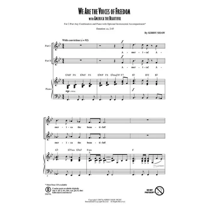 Shaw, Kirby – We Are the Voices of Freedom
