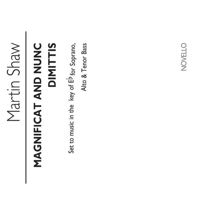 Shaw, Martin – Magnificat And Nunc Dimittis In E Flat