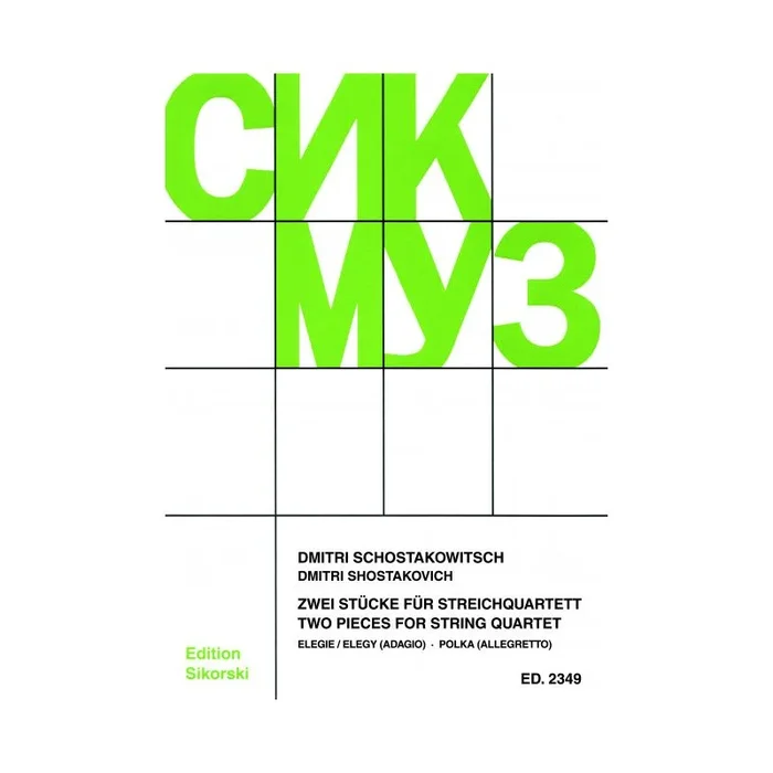 Shostakovich, Dmitri – 2 Stücke