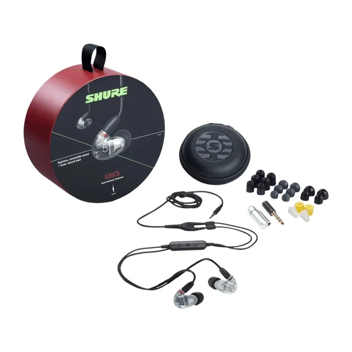 Shure Triple-Driver AONIC 5 Sound Isolating™ Earphones – Clear