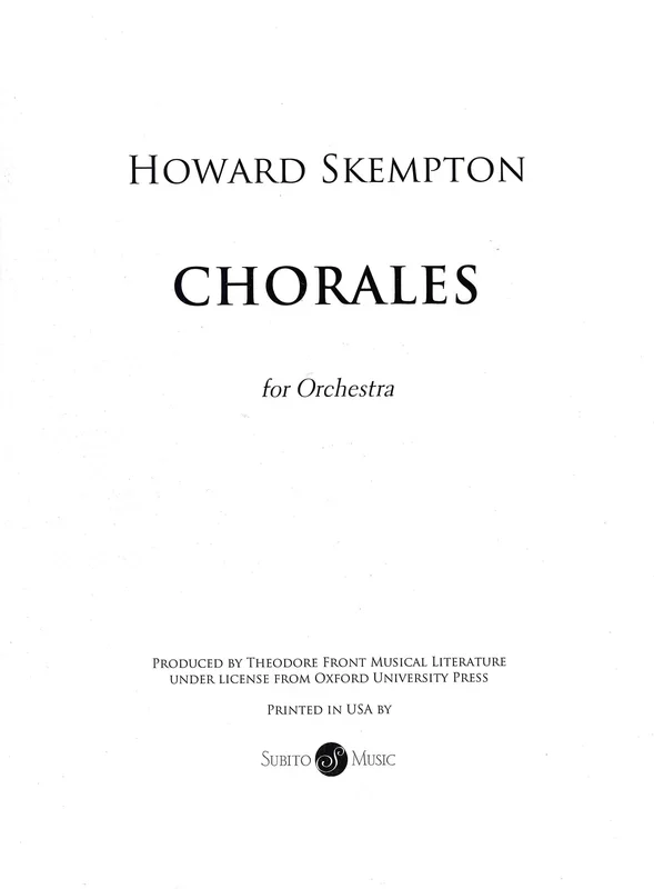 Skempton: Chorales