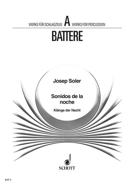 Soler, Josep : Soler, Josep : Klänge der Nacht, – percussion with 6 players (1. player: vibraphone without Motor,